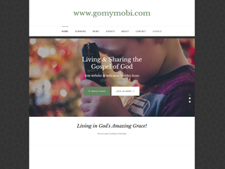 gomymobi.com - Theme: Church: Minimal Design